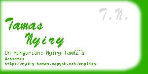 tamas nyiry business card